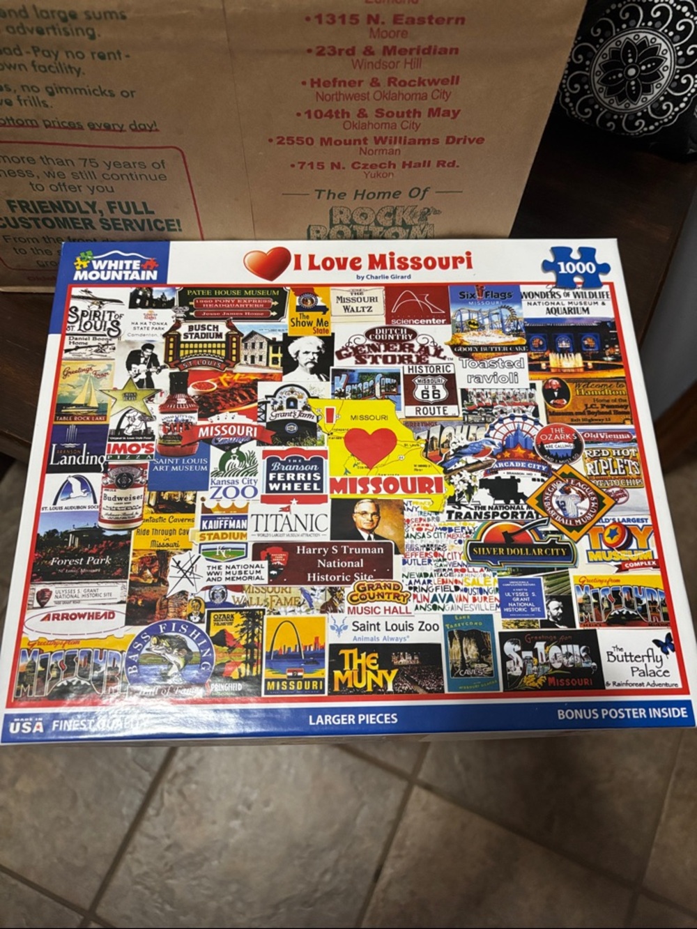 I Love Missouri 1000-Piece Jigsaw Puzzle